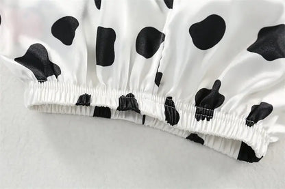Conjuntos de pijamas para niños y niñas, camiseta de manga corta de vaca de dibujos animados, Tops con pantalones, ropa de dormir para bebés pequeños, Pijamas