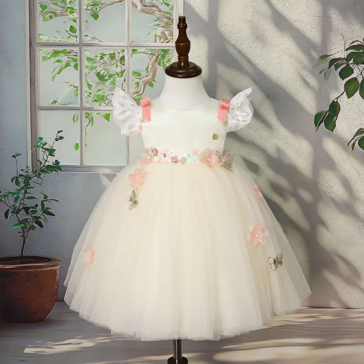 2026 elegante vestido de princesa para niñas vestido de presentador niños boda flor niña niños cumpleaños desfile fiesta vestidos formales disfraz