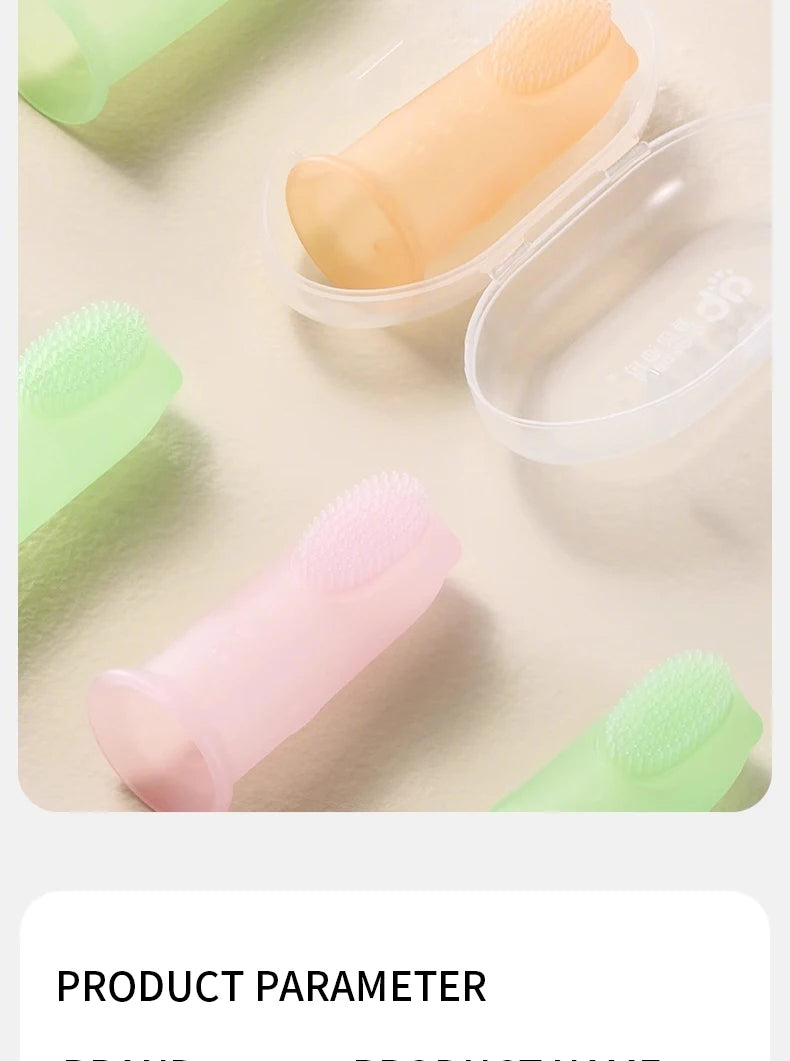Cepillo de dientes suave para bebé, sin BPA, de silicona, para limpieza de dientes infantiles, de grado alimenticio, cuidado de la salud bucal del bebé