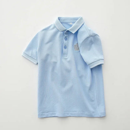 Polo de manga corta para niños y niñas, Camiseta de algodón para adolescentes, camisetas de verano de 3 a 14 años, ropa para niños, estilo coreano