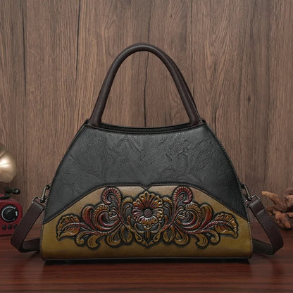 Bolso Retro de diseñador para personas mayores, bolso de hombro con relieve para oficina, regalo de alta calidad, bolso de viaje para mamá, bolso cruzado de lujo