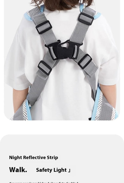 Cinturón de seguridad para niños, correa de ciclismo para coche eléctrico con almacenamiento, correas de protección para motocicleta, cinturón protector anticaída, Bandag ajustable