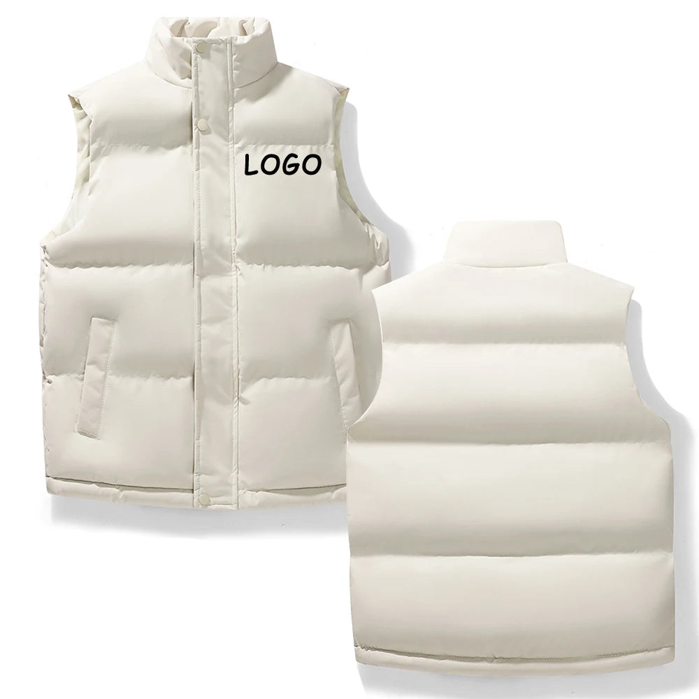 Chaleco de algodón grueso para invierno, chaleco cálido y cómodo, chaqueta con cremallera, elegante accesorio de invierno para mantener el calor, unisex