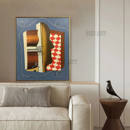 Arte Abstracto sin Marco para Pared, Decoración Moderna para Habitación Infantil, Lienzo con Dibujos Animados, Pintura al Óleo, Artículo Hecho a Mano, Personalizado+ Paquete Switch In Art completo