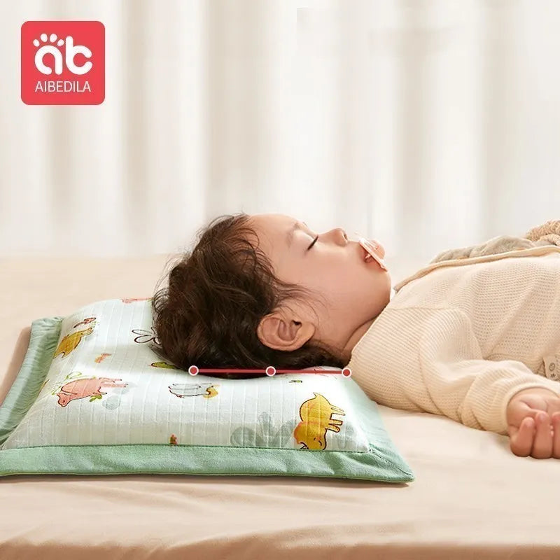 AIBEDILA-almohadas para bebés recién nacidos, artículos de doble cara disponibles para todas las estaciones, ropa de cama para dormir, AB8167
