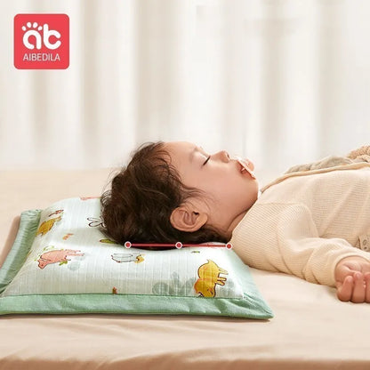 AIBEDILA-almohadas para bebés recién nacidos, artículos de doble cara disponibles para todas las estaciones, ropa de cama para dormir, AB8167