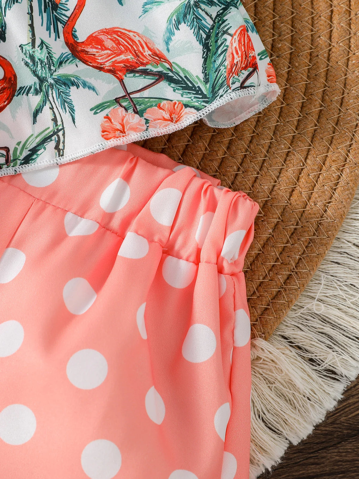 NOVEDAD DE VERANO 2025, Top con tirantes y estampado de helado para niña con pantalones cortos de lunares, conjunto informal de dos piezas para vacaciones