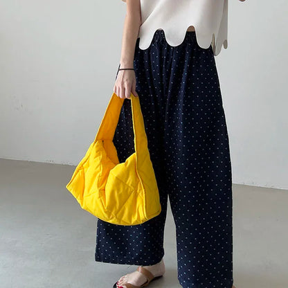 Camisetas de verano de moda coreana, camiseta informal de manga corta con cuello redondo y patrón de onda Irregular, camisetas simples