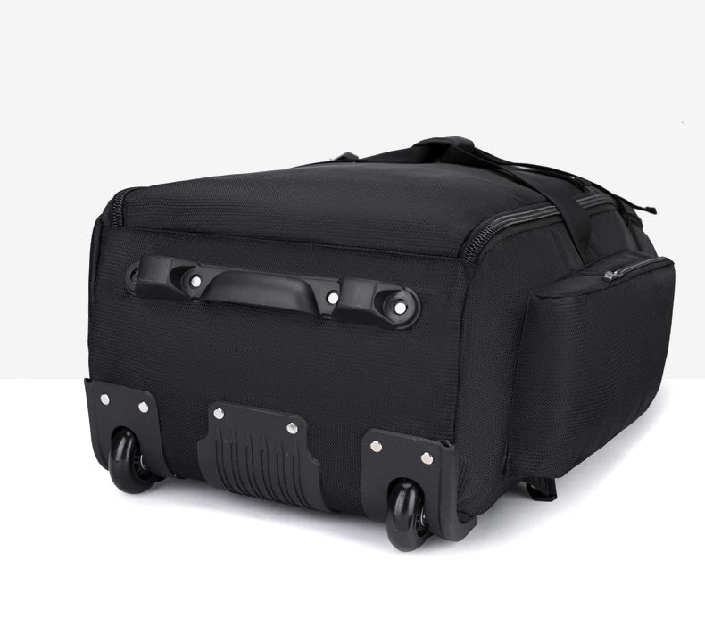 Bolsa de viaje plegable con ruedas para senderismo, Golf, aviación, bolsas de lona para acampar al aire libre, equipaje de coche, bolso móvil, mochila de entrenamiento grande
