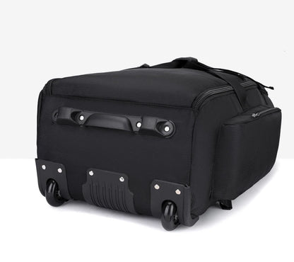 Bolsa de viaje plegable con ruedas para senderismo, Golf, aviación, bolsas de lona para acampar al aire libre, equipaje de coche, bolso móvil, mochila de entrenamiento grande
