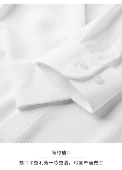 Camisa de Manga Larga Decorada con Pedrería para Hombre, Camisa de Vestir para Banquetes y Fiestas, Camisa Casual de Negocios, Camisa Masculina