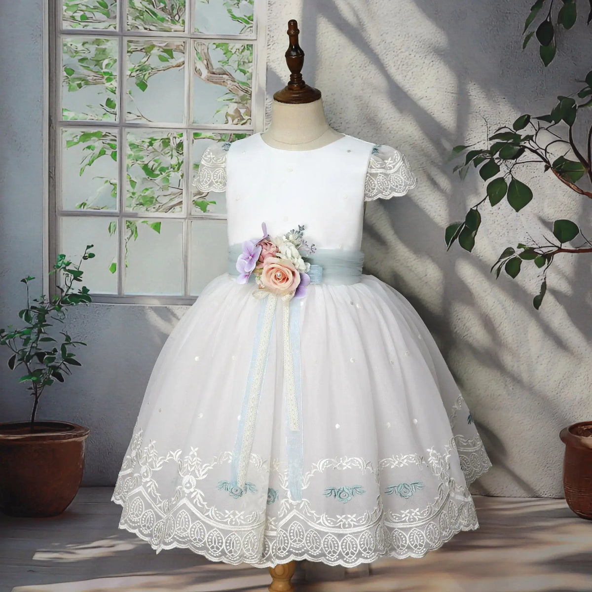 2026 elegante vestido de princesa para niñas vestido de presentador niños boda flor niña niños cumpleaños desfile fiesta vestidos formales disfraz