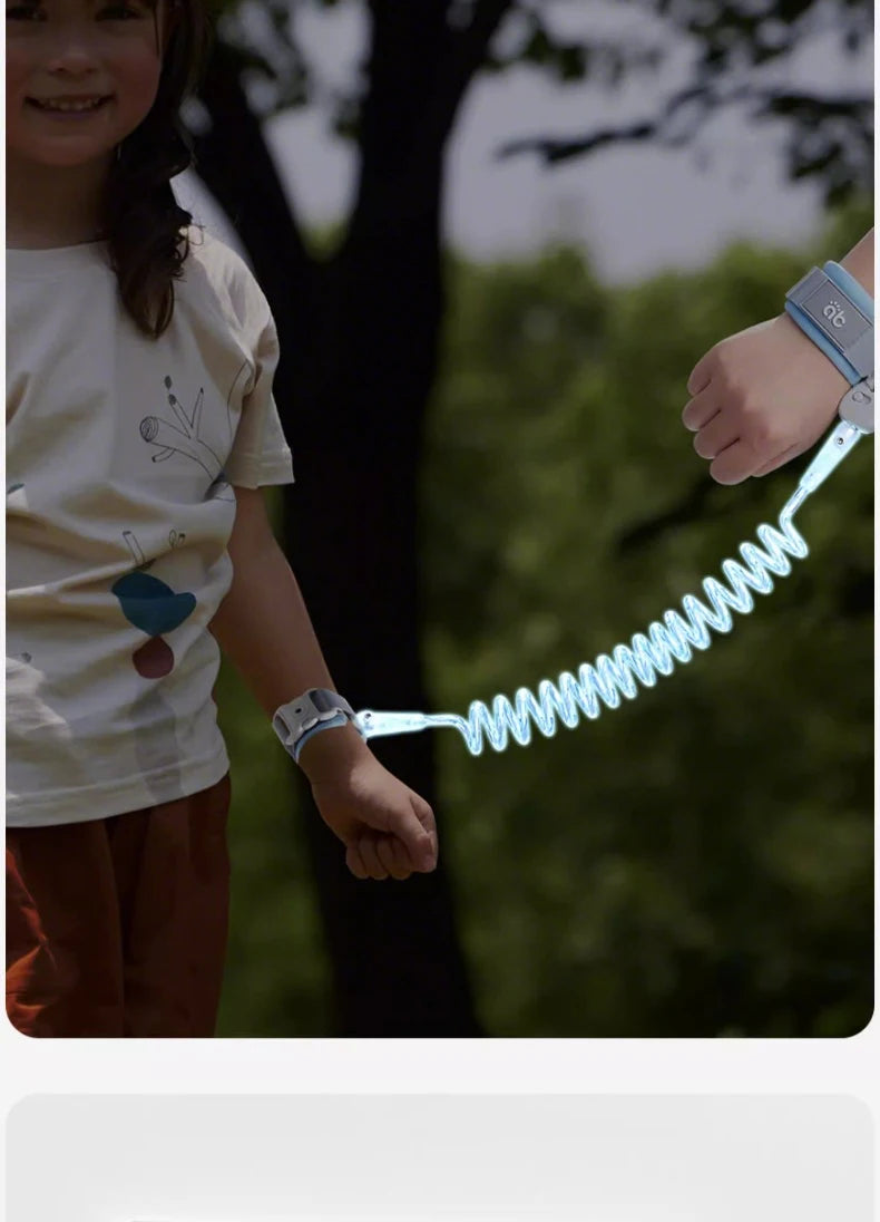 Pulsera antipérdida con bloqueo de seguridad de 1,5 m, pulsera para niños, cuerda de seguridad, pulsera para bebé, pulsera antipérdida para exteriores, cuerda de tracción