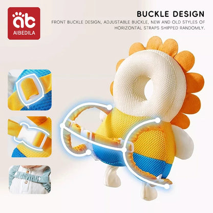 Andadores para bebés, cojín de protección para la cabeza, almohadilla de felpa de animales, correas ajustables, almohadilla protectora para bebés, regalo de ducha para niños pequeños