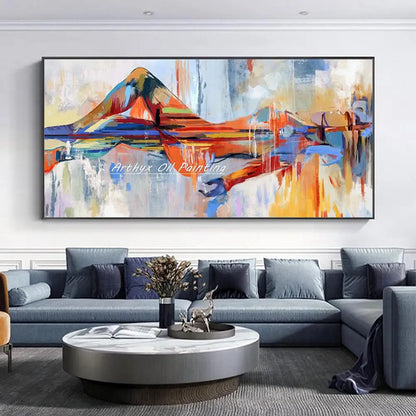 Arthyx-pinturas al óleo de La Bella Durmiente pintadas a mano sobre lienzo, carteles de arte abstracto moderno, cuadro de pared, decoración del hogar para sala de estar(paquete SWITCH IN ART completo)