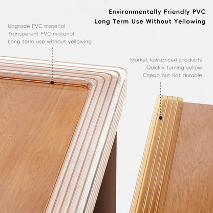 AIBEDILA Protector de Esquinas para Bebés, Tira de Protección Transparente de PVC Grueso, Protector de Seguridad para Mesas y Cajones, Anti-Colisión