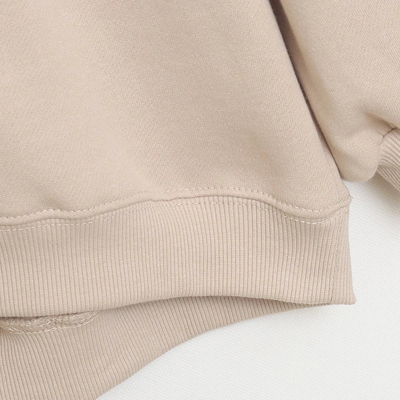 Sudadera Unisex de Primavera con Forro Polar, Cuello Redondo, Diseño de Anime y Bordado, Estilo Casual, Antienvejecimiento, V...