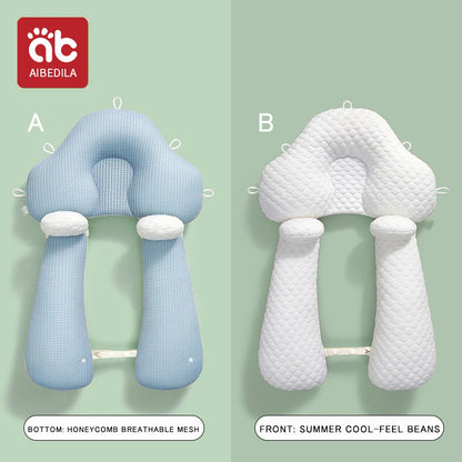 Almohada de bebé de Color sólido, cama para recién nacido, almohada relajante, almohada multifuncional para dormir lateral rebotable, transpirable y cómoda
