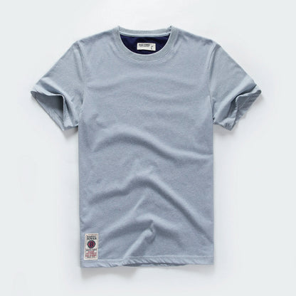 New Summer Men's t-shirt Cotton Solid T shirt Men Causal O-neck Basic tshirt Male High Quality Classical tops
