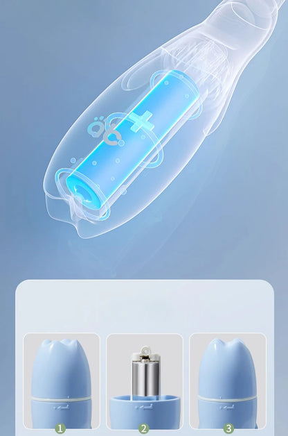 Cepillo de dientes eléctrico sónico para niños de 1 a 15 años, cuidado dental primario profesional, IPX7, resistente al agua, cerdas suaves DuPont