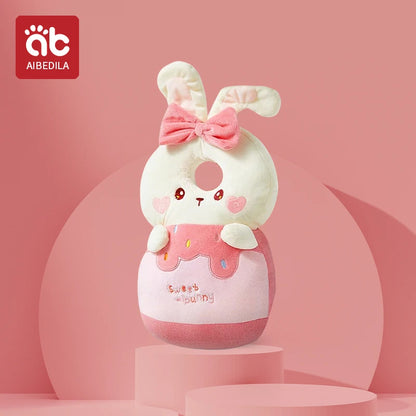 Andadores para bebés, cojín de protección para la cabeza, almohadilla de felpa de animales, correas ajustables, almohadilla protectora para bebés, regalo de ducha para niños pequeños