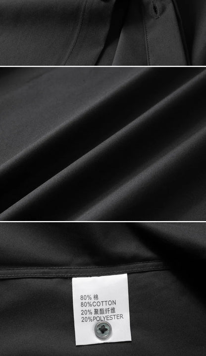 Camisa con cuentas hecha a mano para hombre, camisa de vestir Social de negocios de manga larga, traje informal de algodón de alta calidad para actuación en escenario de estrella