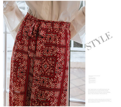 Pantalones anchos de viaje para vacaciones en la playa, ropa de vacaciones para mujer, estilo bohemio, cintura alta, material...