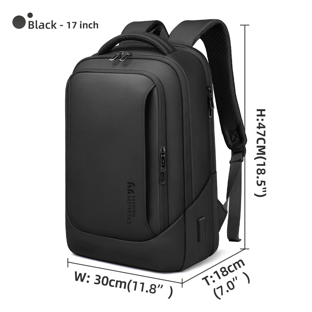 HK-Bolso para ordenador portátil de diseño para hombre, mochilas escolares impermeables para niños universitarios, mochila de viaje deportiva de negocios para hombre con carga USB