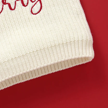 Suéteres de Navidad para bebé, ropa de invierno con cuello redondo, manga larga, jerséis tejidos para recién nacidos, jerséis para niños y niñas, prendas de punto infantiles de 1 a 3 años
