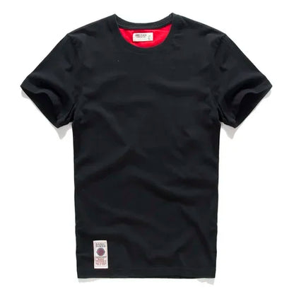 Men's Solid T-shirt Cotton t shirt Men Causal O-neck Basic Tshirt Male High Quality Classical Tops
