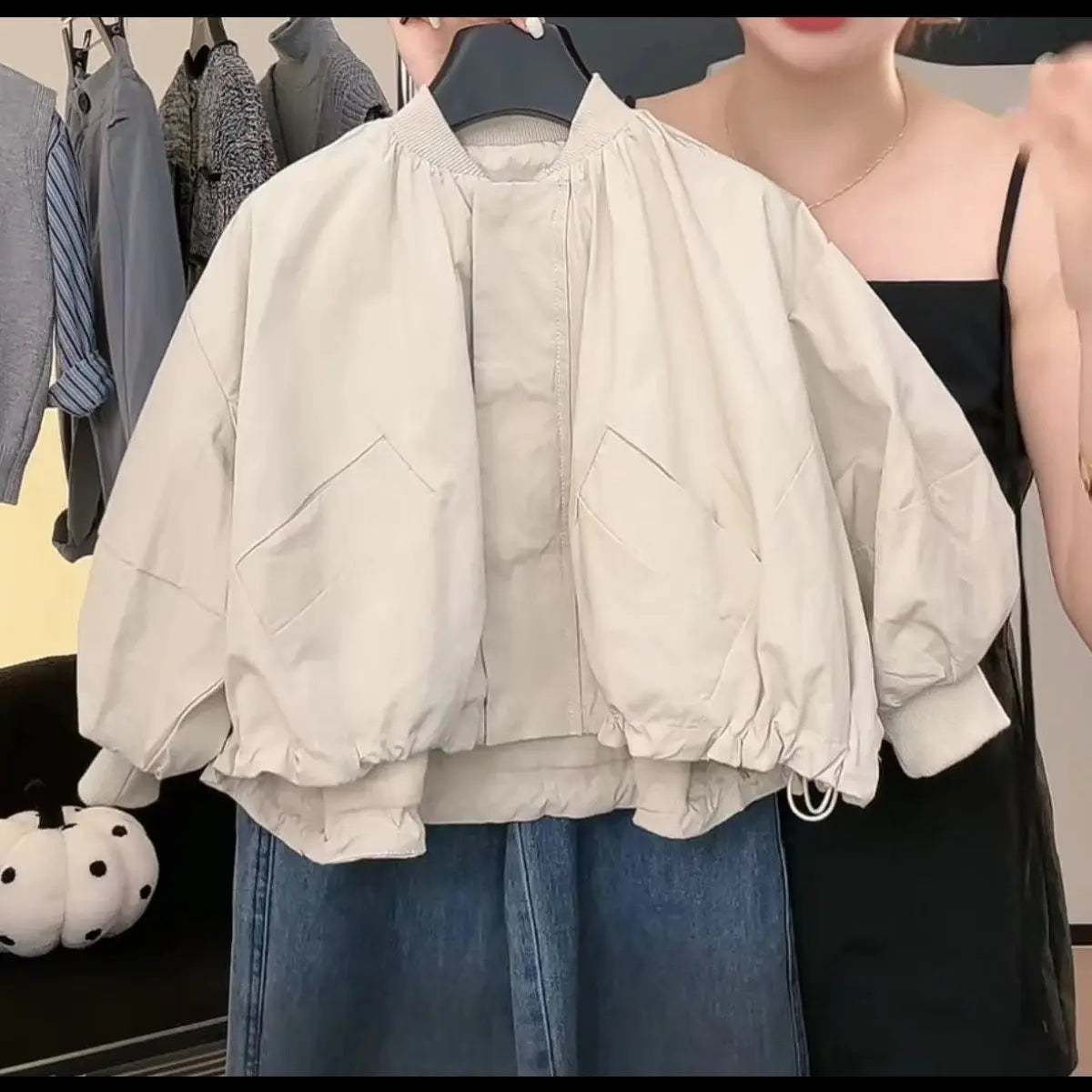 Chaqueta de béisbol coreana oversize para niños, ropa de primavera y otoño, chaqueta holgada con cremallera para niñas, top de moda 2026, elegante para bebés