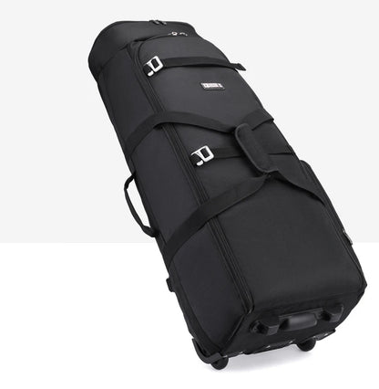 Bolsa de viaje plegable con ruedas para senderismo, Golf, aviación, bolsas de lona para acampar al aire libre, equipaje de coche, bolso móvil, mochila de entrenamiento grande