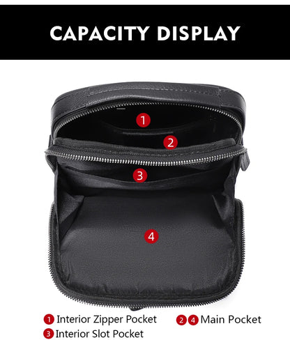 100% bolso de hombro de cuero genuino para hombre, bolsos de mensajero a la moda, bolsos para hombre, bolsos cruzados para hombre, bolso de mano de piel de vaca para hombre, bolso bandolera