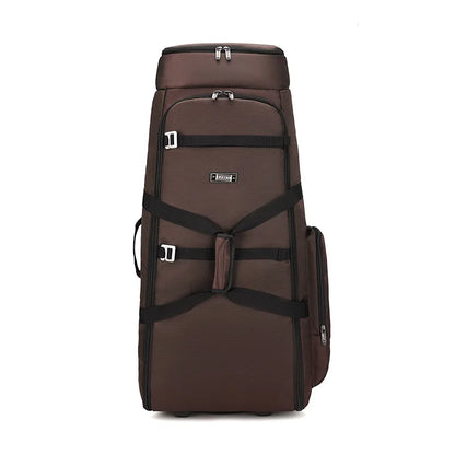Bolsa de viaje plegable con ruedas para senderismo, Golf, aviación, bolsas de lona para acampar al aire libre, equipaje de coche, bolso móvil, mochila de entrenamiento grande