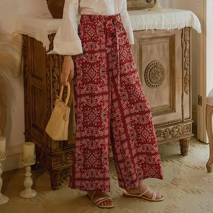 Pantalones anchos de viaje para vacaciones en la playa, ropa de vacaciones para mujer, estilo bohemio, cintura alta, material...