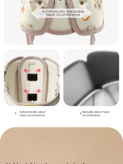 AIBEDILA protección de 360 grados casco anticaída para bebé Protector de cabeza ajustable para niños pequeños sombreros de protección de seguridad suaves aprender a caminar