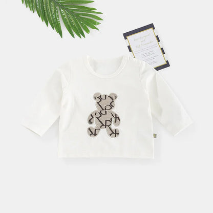 Conjunto de ropa vintage de otoño para bebé, trajes de 3 piezas para niños y niñas, cárdigan de algodón, pantalones y top, perfecto para niños pequeños de 9 a 3 años