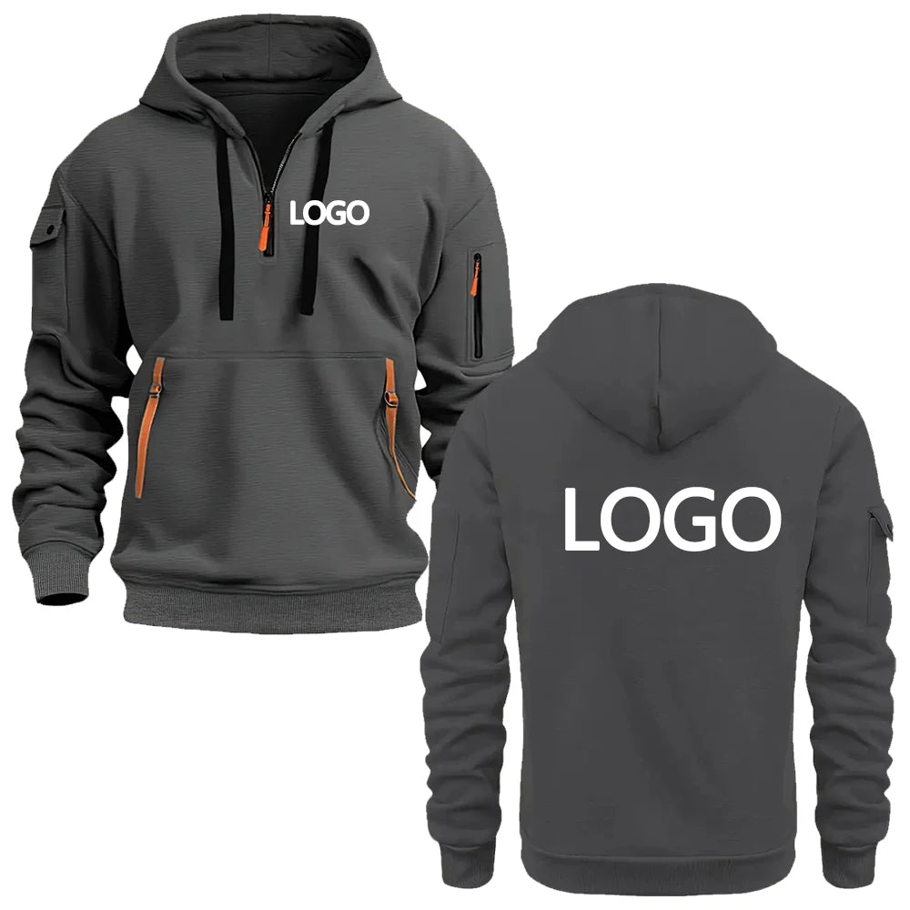 Sudaderas con capucha estampadas personalizadas para hombres y mujeres, ropa deportiva informal holgada con cremalleras, jerséis con capucha de manga larga con múltiples bolsillos