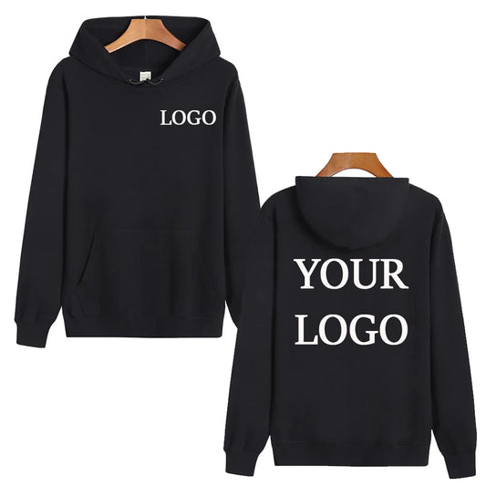Sudadera con capucha 100% algodón de alta calidad, personaliza tu logotipo, sudadera deportiva de moda para hombres, sudadera con capucha informal de calle para mujeres.