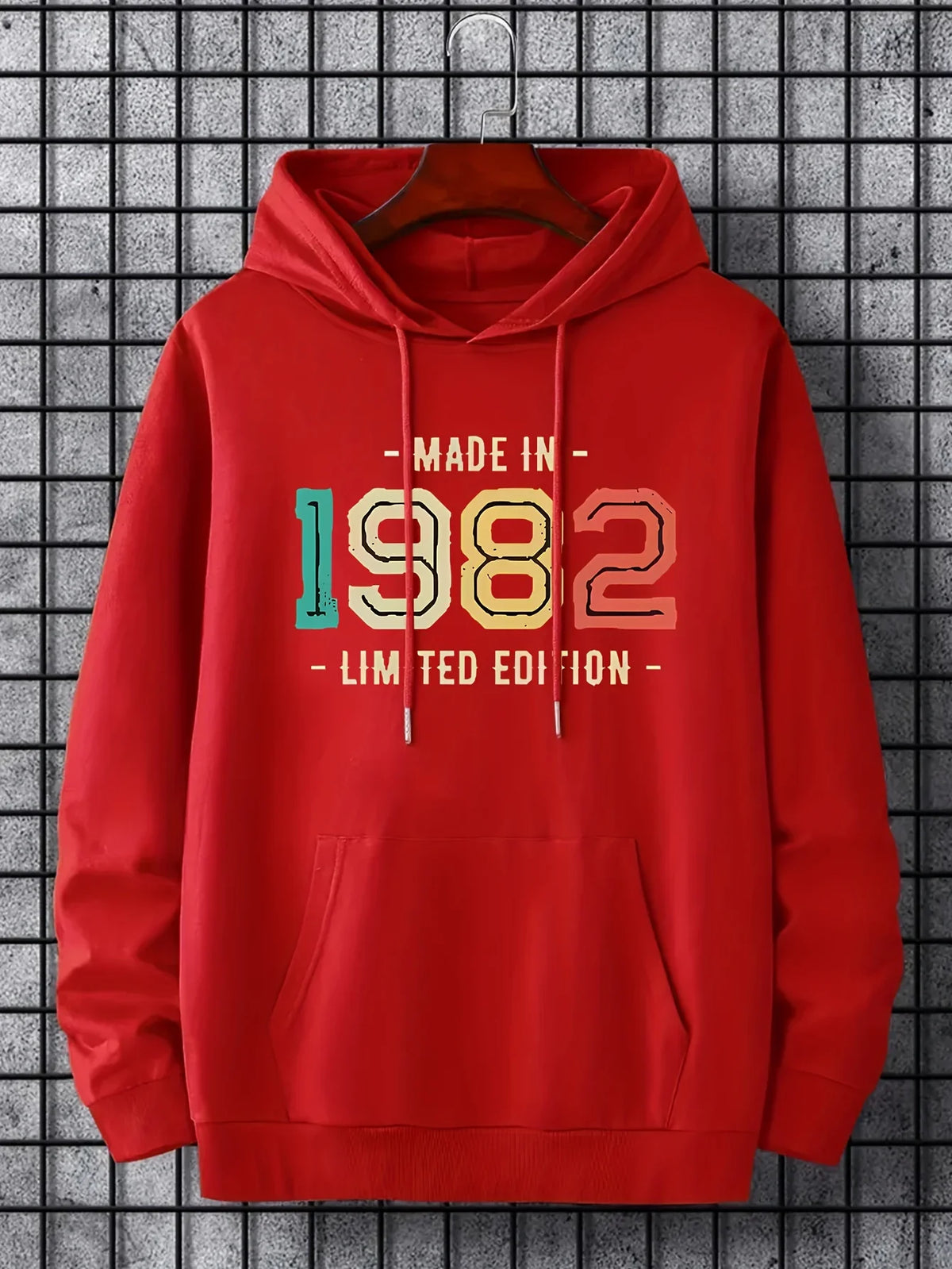 Sudaderas con Capucha para Hombre y Mujer, Estampado con la Letra 1982, Cómodas y Modernas, Ideales para Invierno y Otoño