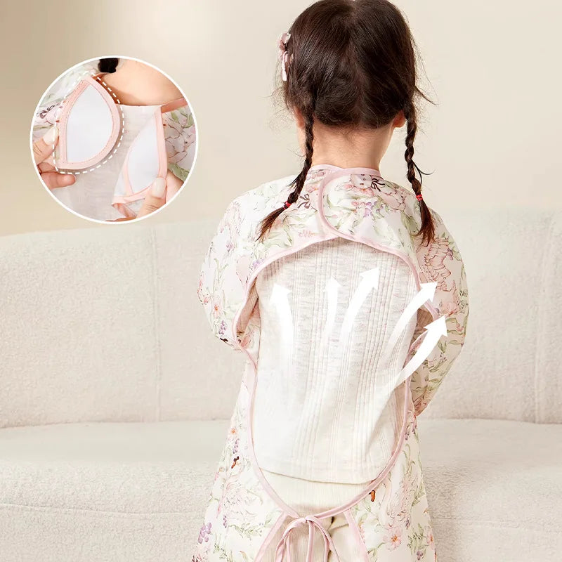 AIBEDILA Baberos impermeables para bebés, babero de manga larga para destete, se sujeta a la mesa de la trona, dobladillo desmontable, 6M-6T