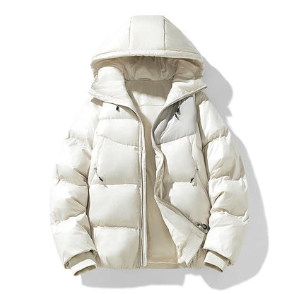 Parkas con capucha de otoño e invierno para hombre, abrigo impermeable deportivo sólido y cálido, Parka informal a la moda para hombre, prendas de vestir, chaquetas holgadas con capucha para parejas