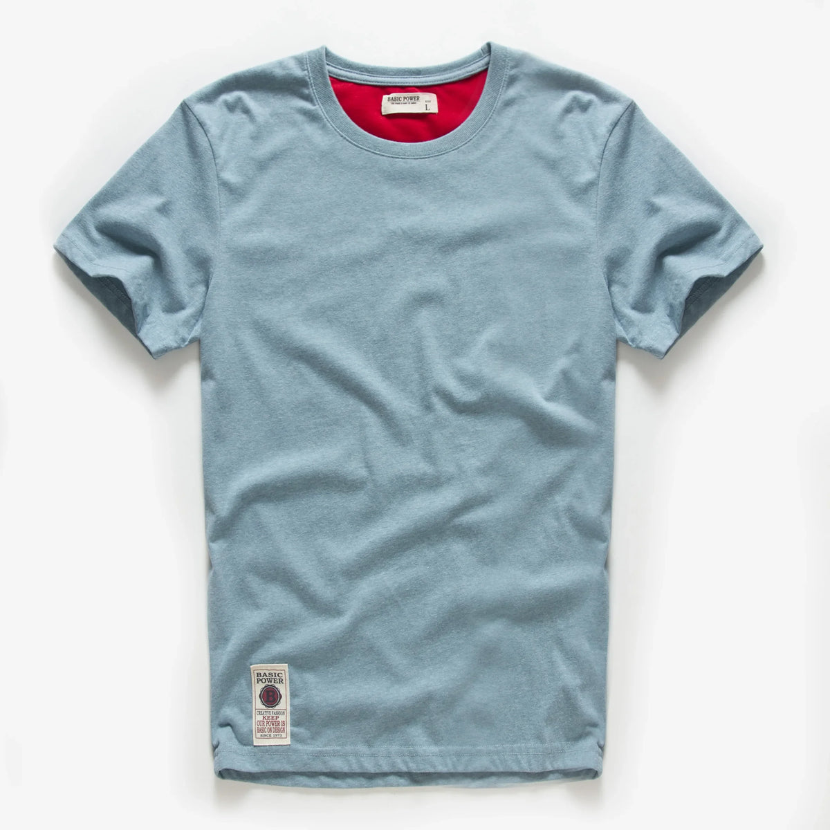 Men's Solid T-shirt Cotton t shirt Men Causal O-neck Basic Tshirt Male High Quality Classical Tops