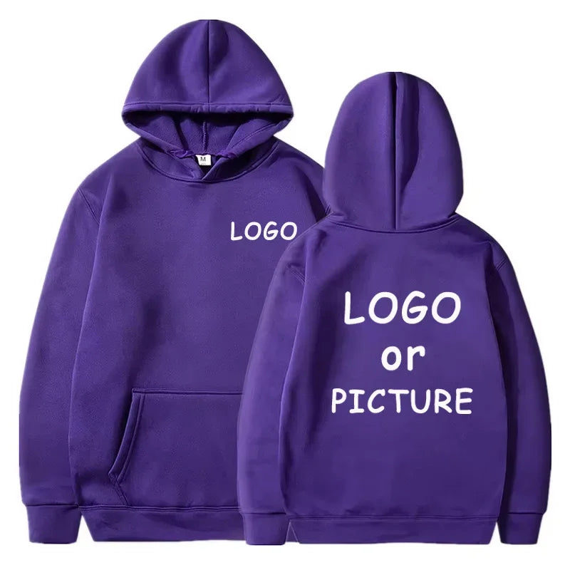 Sudaderas con capucha informales para hombre y mujer con estampado de logotipo personalizado, sudaderas con capucha de manga larga para otoño e invierno, sudaderas personalizadas de estilo callejero.