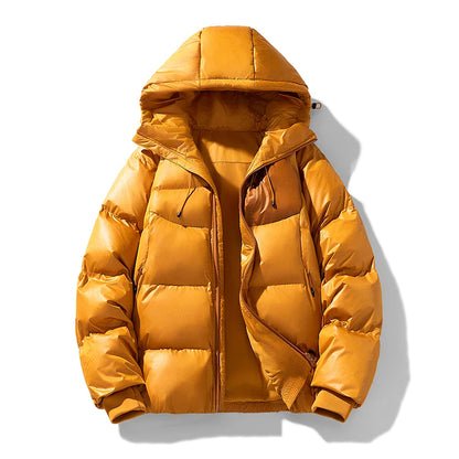 Parkas con capucha de otoño e invierno para hombre, abrigo impermeable deportivo sólido y cálido, Parka informal a la moda para hombre, prendas de vestir, chaquetas holgadas con capucha para parejas