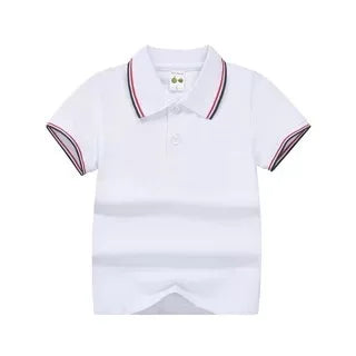 Nueva Camiseta Polo para Niños, Camisetas Polo Sólidas para Niños, Moda Coreana, Ropa de Diseñador para Niños, Uniforme Escolar de 2 a 14 Años