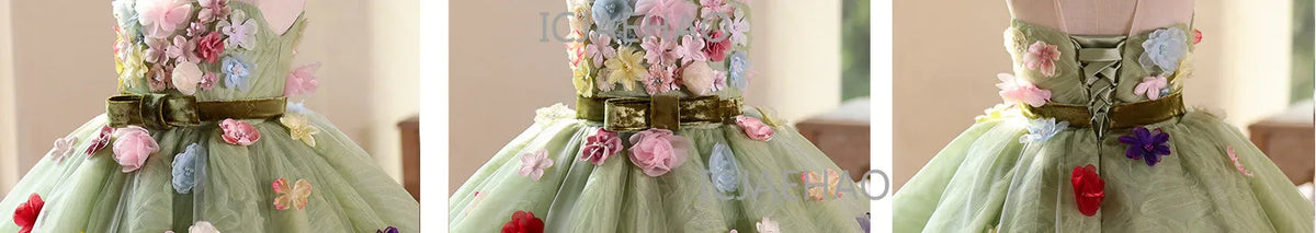 Vestido de Princesa para Niñas, Disfraz para Cumpleaños, Actuaciones de Piano, Presentaciones, Fiestas y Celebraciones