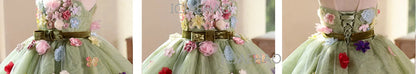 Vestido de Princesa para Niñas, Disfraz para Cumpleaños, Actuaciones de Piano, Presentaciones, Fiestas y Celebraciones