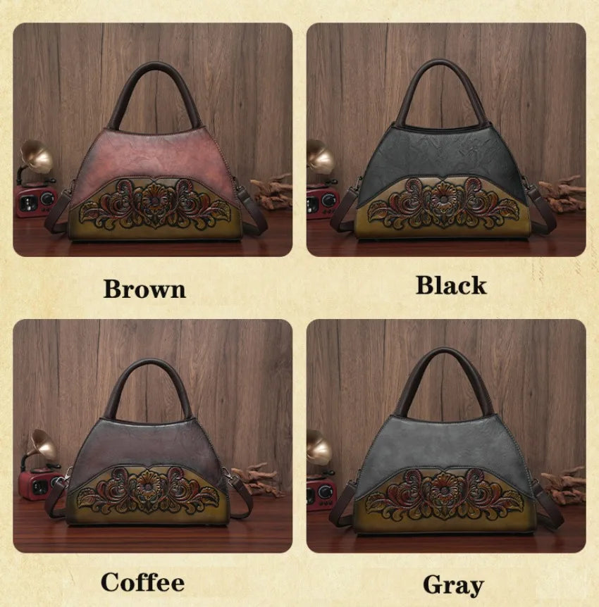 Bolso Retro de diseñador para personas mayores, bolso de hombro con relieve para oficina, regalo de alta calidad, bolso de viaje para mamá, bolso cruzado de lujo