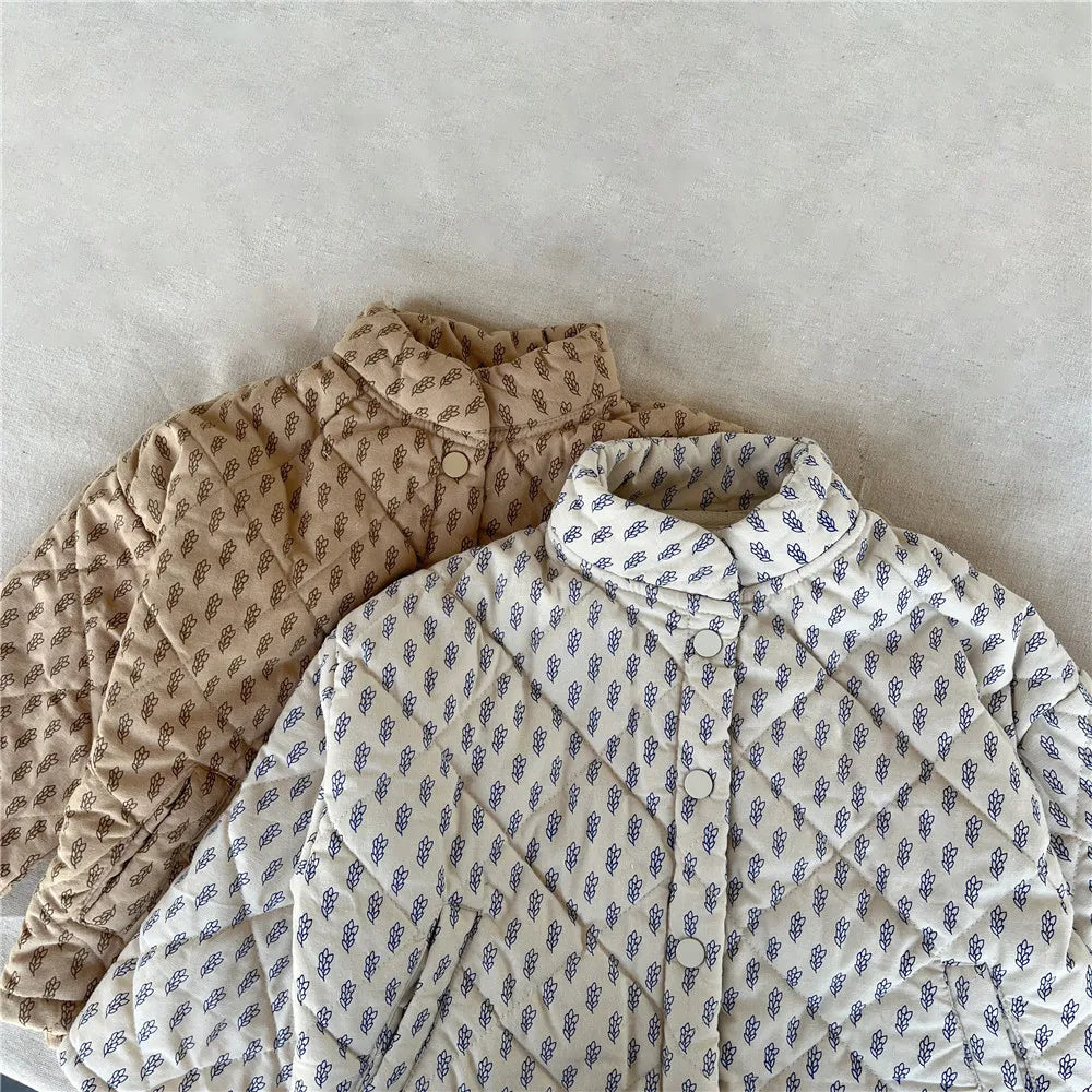 Chaqueta acolchada de algodón para niños y niñas, ropa ligera de Corea del Sur, cubierta de algodón de trigo, Invierno 2023